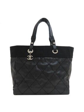 Chanel Paris Biarritz Tote Bag Silver